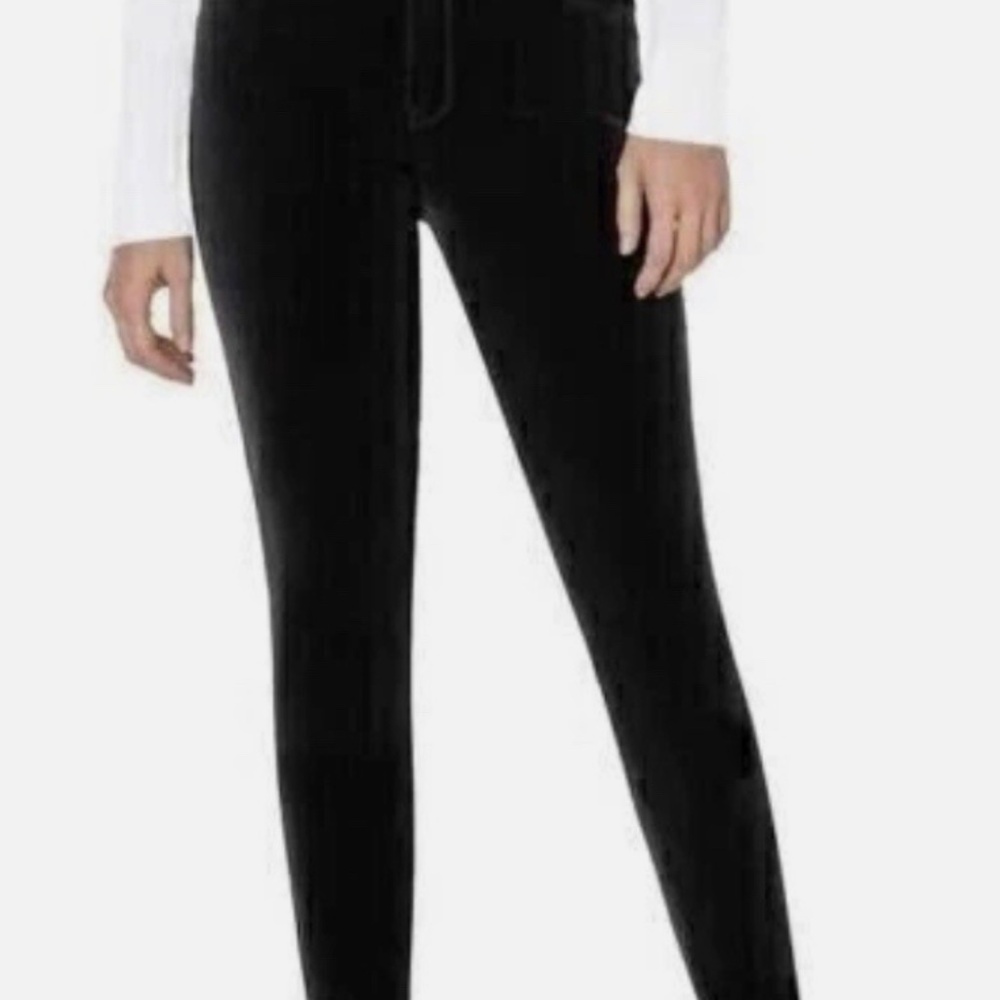 Well Worn Luxe Velvet high-rise pants, size 10/30
